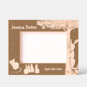 ビアトリックスポッターイラスト縁ど レーザー彫刻フレーム (正面)