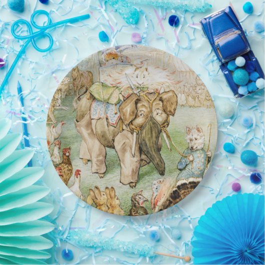 ビアトリックスポッターザフェアリーキャラバン ペーパープレート (パーティー)