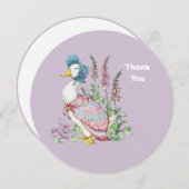 ビアトリックスポッタージェミマプドルダックヴィンテージ サンキューカード (正面/裏面)