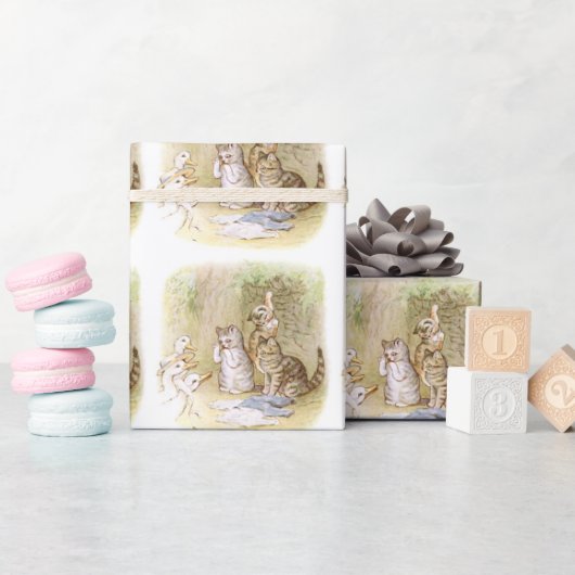 ビアトリックスポッタートムキットンヴィンテージアート ラッピングペーパー (ベビーシャワー)