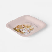 ビアトリックスポッターバニーズベリーとクリーム誕生日 ペーパープレート (傾斜あり)