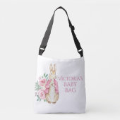 ビアトリックスポッターバニーラビットピンクベビー クロスボディバッグ (正面)