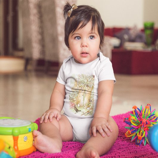 ビアトリックスポッターバニー狩りベリー ベビーボディスーツ