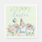 ビアトリックスポッターピーターザラビットイースター紙 スタンダードランチョンナプキン (正面)