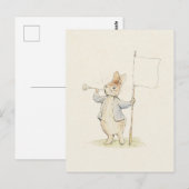 ビアトリックスポッターピーターラビットヴィンテージバニープリント ポストカード (正面/裏面)