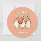 ビアトリックスポッターフロプソモプソスコットンテールヴィンテージ サンキューカード (正面)