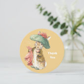 ビアトリックスポッターベンジャミンバニーヴィンテージ サンキューカード (スタンド正面)