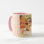 ビアトリックスポッターマウスかわいいヴィンテージ裁縫 マグカップ (正面左)