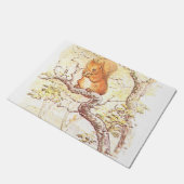 ビアトリックスポッターリスイラストレーション ドアマット (アングル)