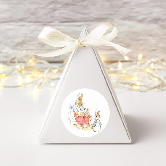 ビアトリックスポッターヴィンテージラウンドステッカー スクエアシール