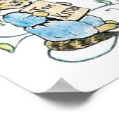 ビアトリックスポッター誕生統計子供部屋アート ポスター (角)