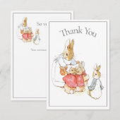 ビアトリックスポッター赤ちゃんシャワーありがとう サンキューカード (正面/裏面)