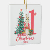 ビアトリックスポッター1初めてのクリスマスピンクホリデイ セラミックオーナメント (右)