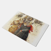 ビアトリックスポッター – ペーターラビットウィンターウォーク ドアマット (アングル)