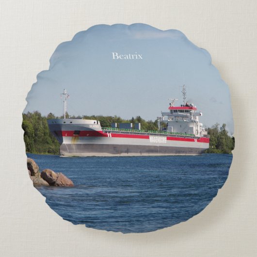 ビアトリックス丸い枕 ラウンドクッション (正面)