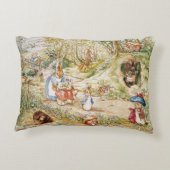 ビアトリックス・ポッターかわいいピーターと友達 アクセントクッション (裏面)