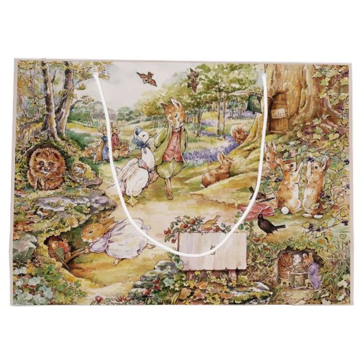 ビアトリックス・ポッターかわいいピーターと友達 ラージペーパーバッグ (裏面)