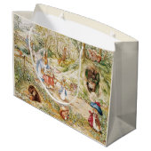 ビアトリックス・ポッターかわいいピーターと友達 ラージペーパーバッグ (裏面アングル)