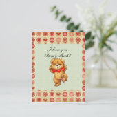 ビアトリートラージフォトバレンタインテンプレート シーズンポストカード (スタンド正面)