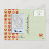 ビアトリートラージフォトバレンタインテンプレート シーズンポストカード (裏面)