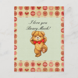 ビアトリートラージフォトバレンタインテンプレート シーズンポストカード