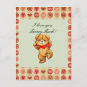 ビアトリートラージフォトバレンタインテンプレート シーズンポストカード (正面)