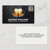 ビアトーストのマグカップ | QRコード名刺 名刺 (正面/裏面)