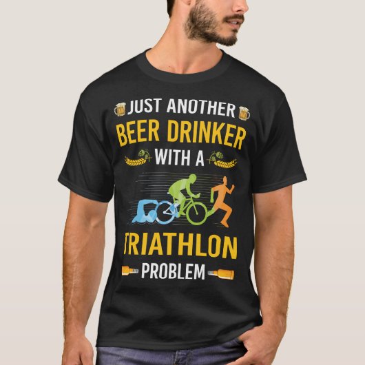 ビアドリンカートライアスロン選手 Tシャツ (正面)
