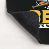 ビアドリンカーベースボールビアユーモア誕生日 マウスパッド (コーナー)