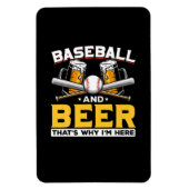 ビアドリンカーベースボールビアユーモア誕生日 マグネット (縦)