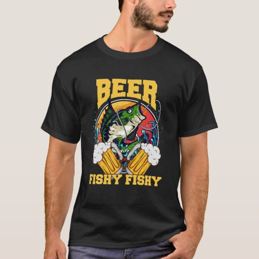 ビアドリンカー魚釣り Tシャツ (正面)