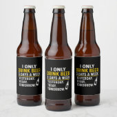 ビアドリンカーIのみビール誕生日 ビールラベル (ボトル)