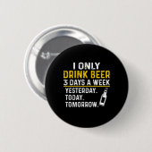 ビアドリンカーIのみビール誕生日 缶バッジ (正面&裏面)