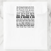 ビアブレイクビール好き スクエアシール (バッグ)