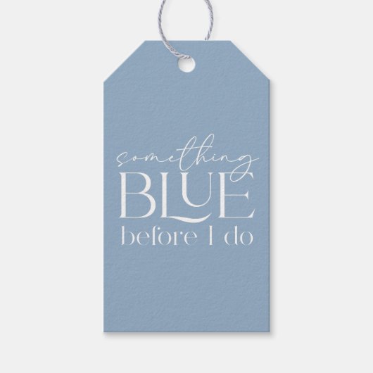 ビアベール Something Blue Before I Do ブライダルシャワー ギフトタグ (正面)