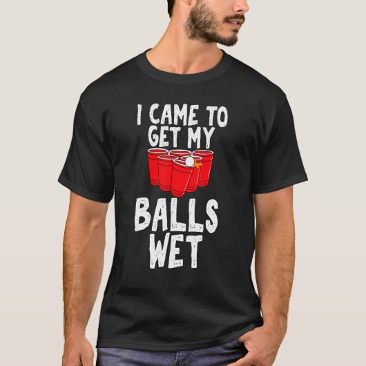 ビアポンTシャツ おもしろ 女子大生 Tシャツ (正面)
