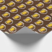 ビアマグオンブラウン ラッピングペーパー (角)