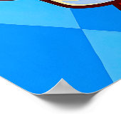 ビアマグカップ漫画とバイエルンのウェイトレス ポスター (角)