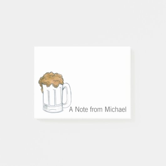 ビアマグパーソナライズされたオクトーバーフェストからのメモ ポストイット (正面)