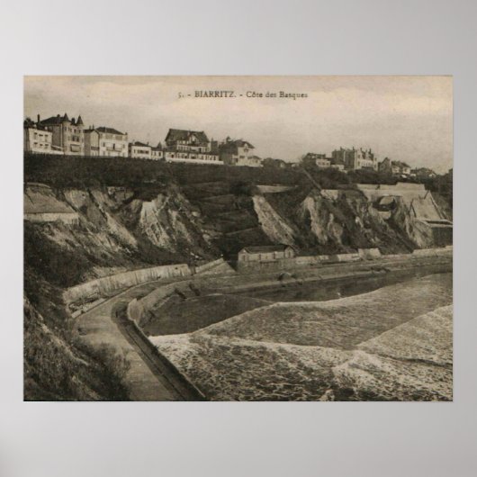 ビアリッツコートデバスクフランス ポスター (正面)