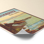 ビアリッツトゥートランネéフランスヴィンテージポスター1914 ポスター (角)