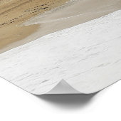 ビアリッツビーチ、ベルエポケ建築。 ポスター (角)