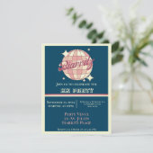 ビアリッツフランスビーチプラージュパーティの招待状 招待状 (スタンド正面)
