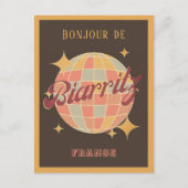 ビアリッツフランスレトロヴィンテージパーティーポストカード ポストカード (正面)