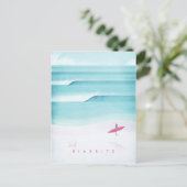 ビアリッツヴィンテージ旅行ポスター – アートポストカード ポストカード (スタンド正面)