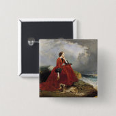 ビアリッツ1858年の皇后Eugenie 缶バッジ (正面&裏面)