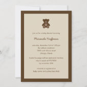 ビアリースイートベイビーシャワー招待状ニュートラルジェンダー 招待状 (正面)