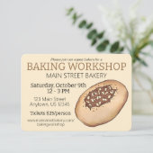 ビアリー Breadmaking Jewish Bakery Baking ワークショップ 招待状 (スタンド正面)
