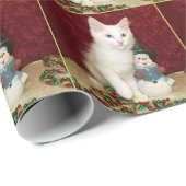ビアンカのメイン・クーンクリスマス – Cat Christmas ラッピングペーパー (ロールコーナー)