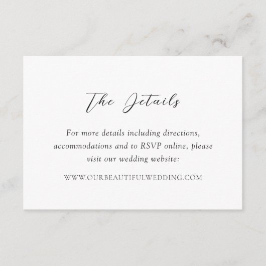 ビアンカエレガントウェディング エンクロージャーカード (正面)